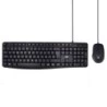 Pacote Ewent Wired KB+MOUSE - Teclado de escritório - Cabo USB-A de 1,35m - Rato de escritório - 1000dpi - Cabo USB-A de 1,35m