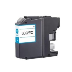 Brother LC22E Tinteiro Ciano Genérico - Substitui LC22EC