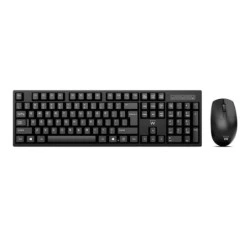 Ewent Pack Teclado + Raton Inalambricos - Receptor USB-A 2.4Hz - 1000dpi - Disposicion Italiana QWERTY IT - Incluye Pilas