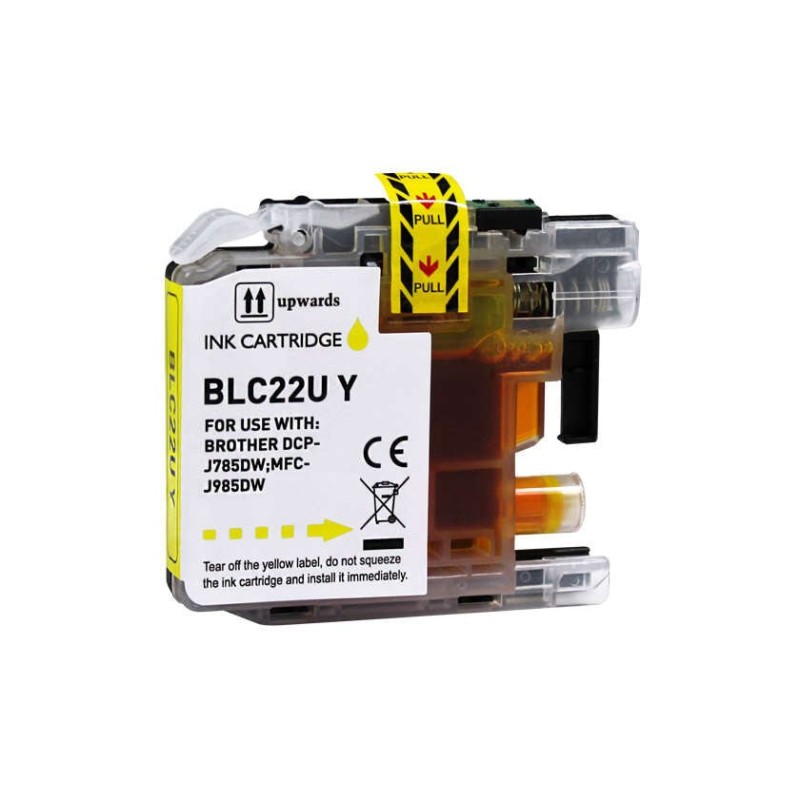 Brother LC22U Tinteiro Amarelo Genérico - Substitui LC22UYBP