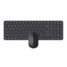 Rapoo 9310M Pack Teclado Ultrafino + Rato Sem Fios - Bluetooth e 2.4GHz - Rato 2400 DPI - Autonomia até 12 Meses - Cor Preto