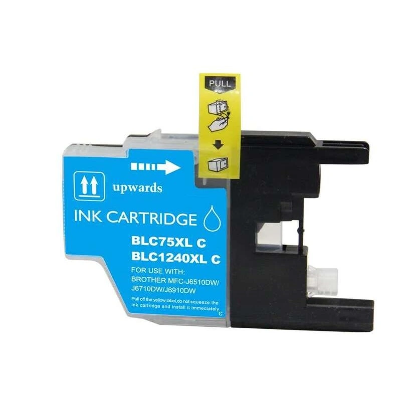 Brother LC1240XL/LC1220XL/LC1280XL Cyan Cartouche d'encre Générique - Remplace LC1240C/LC1220C/LC1280XLC