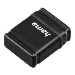 Hama Smartly Memoria Pendrive USB 2.0 con Tapa - 64GB de Capacidad - 15Mb/s de Transferencia - Color Negro