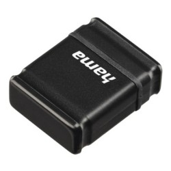 Hama Smartly Pen USB 2.0 com Tampa - 64GB de Capacidade - 15Mb/s de Transferência - Cor Preto