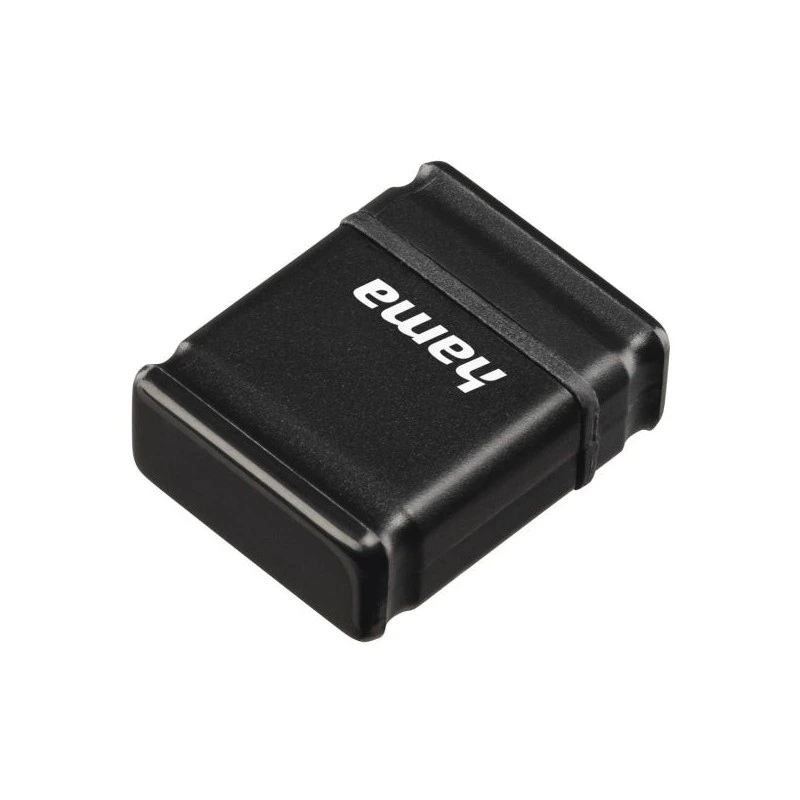 Hama Smartly Memoria Pendrive USB 2.0 con Tapa - 64GB de Capacidad - 15Mb/s de Transferencia - Color Negro