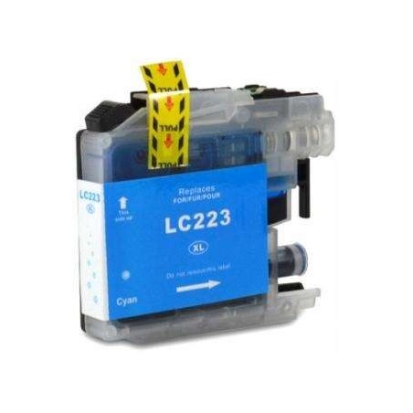 Brother LC223/LC221 Tinteiro Ciano Genérico - Substitui LC223C/LC221C