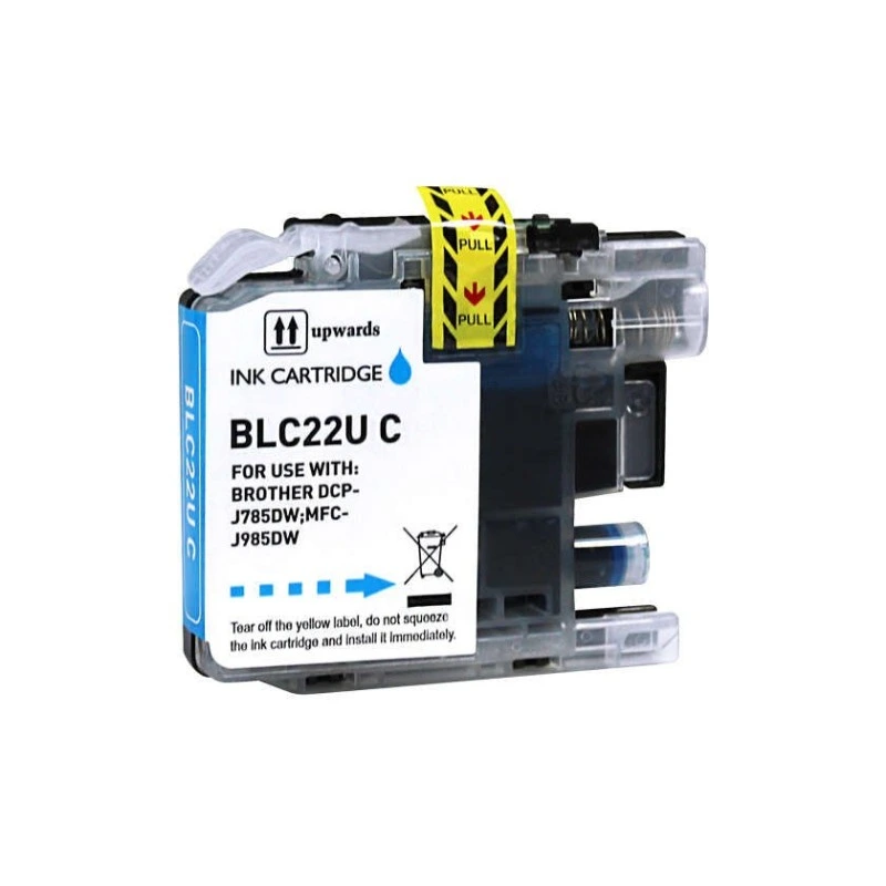 Brother LC22U Tinteiro Ciano Genérico - Substitui LC22UCBP