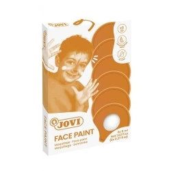 Jovi Étui de 6 Pots 8ml Maquillage Crème - Hypoallergénique - Base Grasse - Application Facile - Grand Pouvoir Couvrant - sans