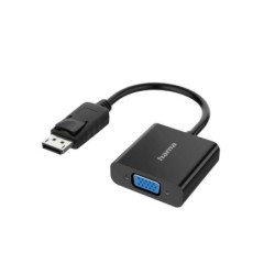 Hama Essential Video Adapter - Full HD - 0.15m Cable - DisplayPort Male - VGA Female - Black
