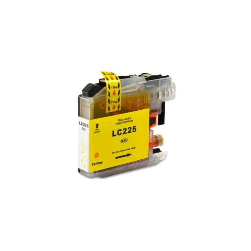 Brother LC225XL Jaune Cartouche d'encre Générique - Remplace LC225XLY