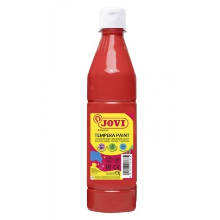 Jovi Tempera Paint Tempera Liquida 500ml - Base Agua - Lista para Usar - Alto Poder Cubriente - Secado Rapido - Excelente