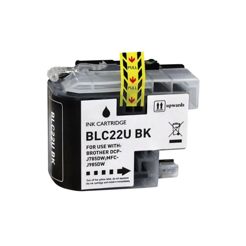 Brother LC22U Black Compatible Ink Cartridge - Replaces LC22UBKBP
