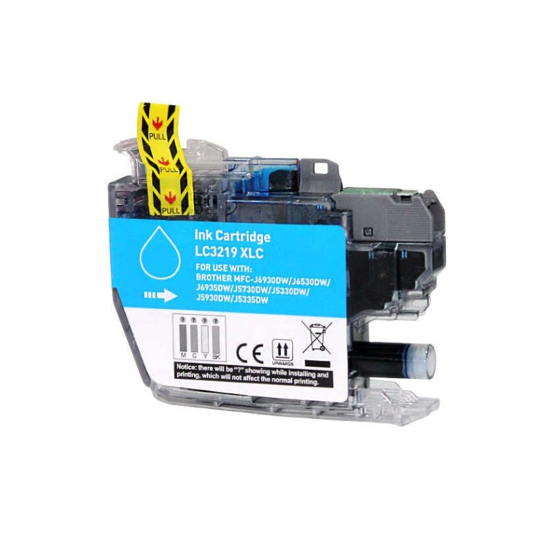 Brother LC3219XL Cyan Compatible Ink Cartridge - Replaces LC3219XLC