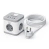 Ewent Regleta con 6 Tomas de Sobremesa - 3x Schuko 16A - 2x USB-A - 2x USB-C - Proteccion Infantil - Interruptor On/Off - Forma
