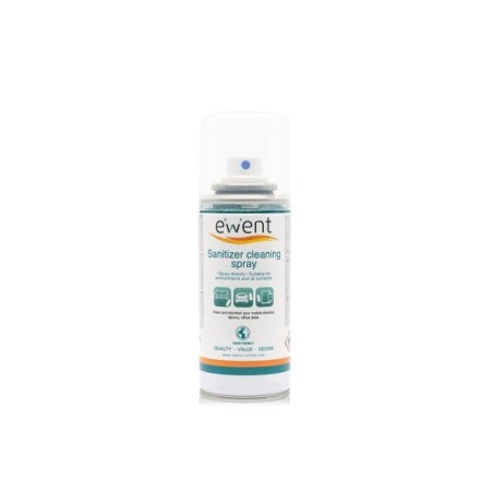 Spray Desinfetante de Superfícies Ewent - 100ml - Fórmula com Detergente - Anti-odor - Cor Transparente
