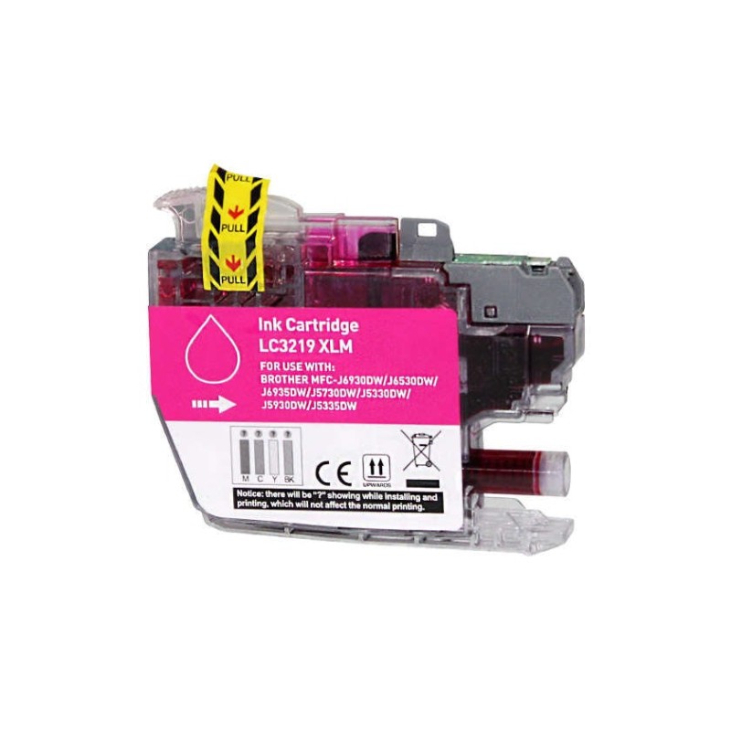 Brother LC3219XL Magenta Compatible Ink Cartridge - Replaces LC3219XLM