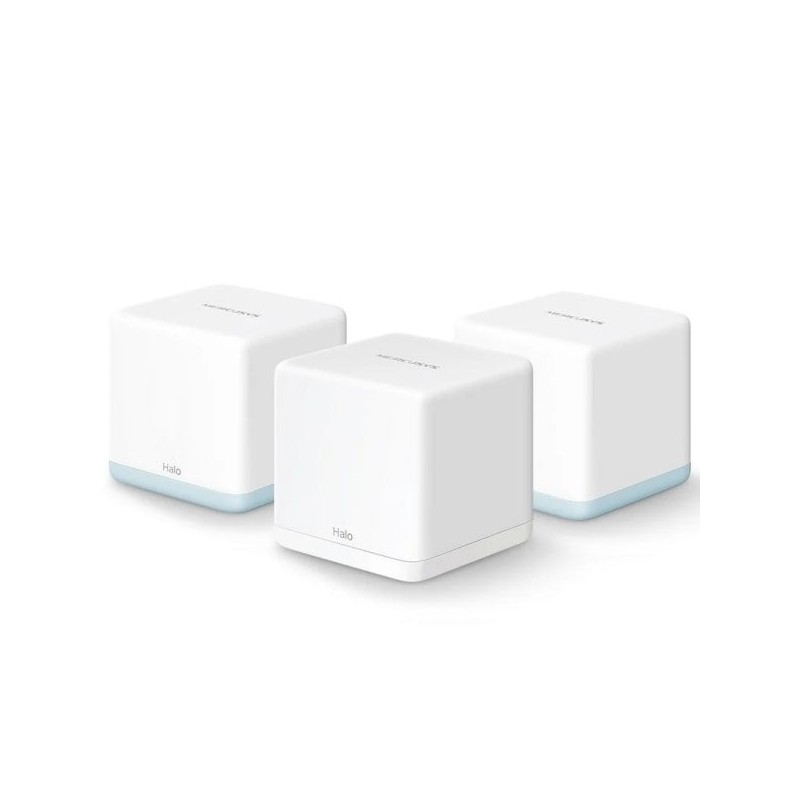 Mercusys Halo H32G Sistema Wi-Fi 5 Mesh AC1200 Dual Band - 3 Unidades Halo - Cobertura hasta 320 m² - Color Blanco