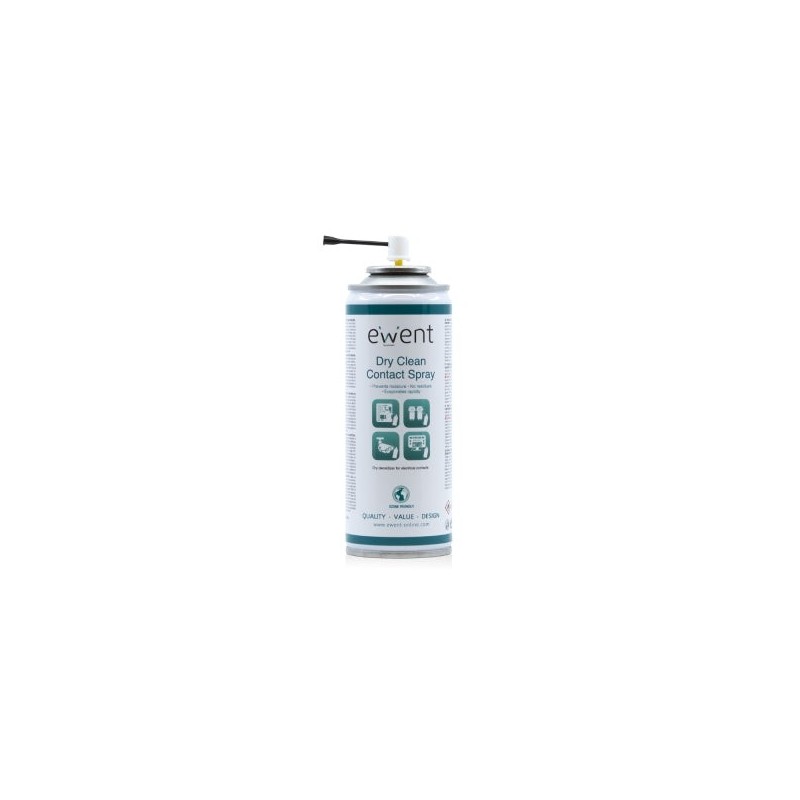 Ewent Spray de Limpieza para Contactos - 200ml - Limpieza en Seco - Color Incoloro