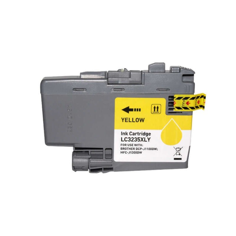 Brother LC3235XL/LC3233 Jaune Cartouche d'encre Générique - Remplace LC3235XLY/LC3233Y