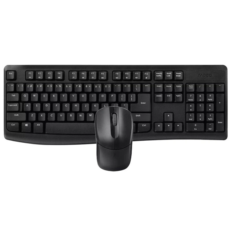 Rapoo X1800Pro Pack Teclado + Raton Inalambricos - 2.4GHz - Raton 1000 DPI - Autonomia hasta 12 Meses - Color Negro