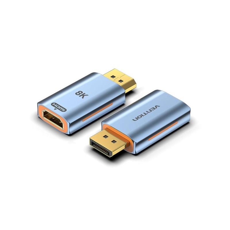 Vention Adaptador Displayport 1.4 8K Macho para HDMI 2.1 8K Fêmea - Cor Azul