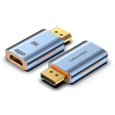 Vention Adaptateur DisplayPort 1.4 8K Mâle vers HDMI 2.1 8K Femelle - Couleur Bleu