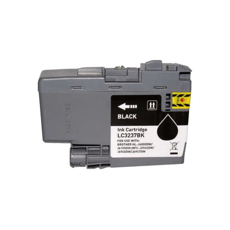 Brother LC3237 Tinteiro Preto Pigmentada Genérico - Substitui LC3237BK