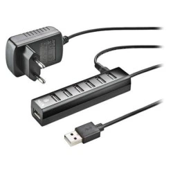 NGS Ihub7 Tiny Hub USB 2.0 - 7 Portas USB 2.0 - Adaptador de Corrente - Velocidade até 480Mbps