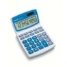 Ibico 210X Desktop Calculator 10 Digit - Adjustable Tilt LCD Display - Large Keys - White/Blue