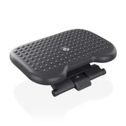 Aisens Reposapies Ergonomico Inclinable y Ajustable en Altura - Base Antideslizante - Peso Max.30kg - Material HIPS Resistente