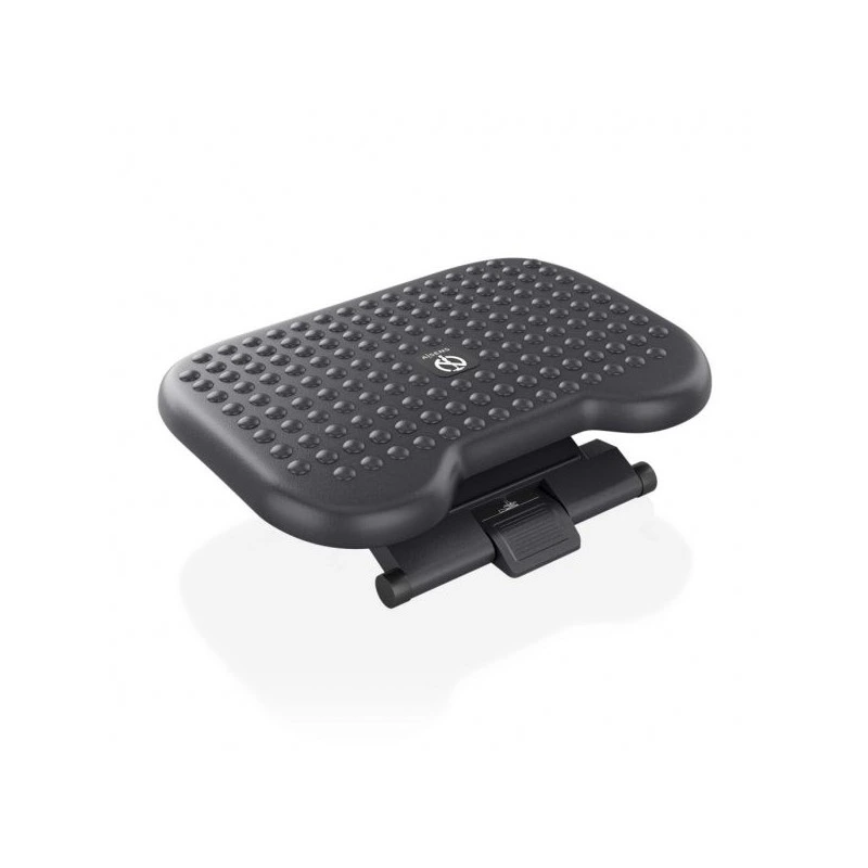 Aisens Reposapies Ergonomico Inclinable y Ajustable en Altura - Base Antideslizante - Peso Max.30kg - Material HIPS Resistente