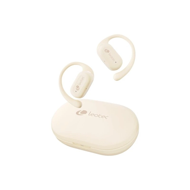 Leotec Open Air Zenith Sport Auriculares Bluetooth 5.4 - Estuche de Carga - 30h Autonomia - Color Blanco