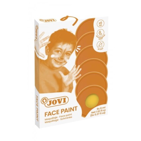 Jovi Estuche de 6 Botes Maquillaje Crema - Hipoalergenico - Base Grasa - Facil Aplicacion - Gran Cobertura - sin Parabenos