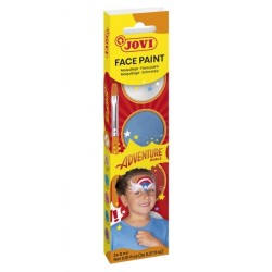 Jovi Adventure Estuche de 3 Botes 8ml Maquillaje Crema + Accesorios - Hipoalergenico - Facil Aplicacion - Base Grasa - Elimina