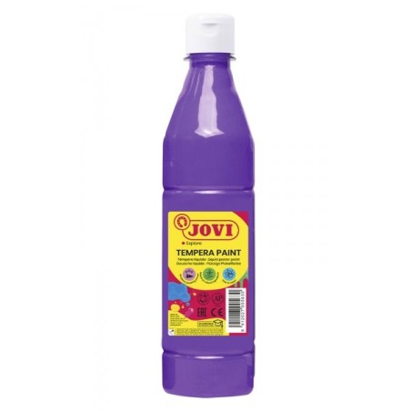 Jovi Tempera Paint Tempera Liquida 500ml - Base Agua - Lista para Usar - Alto Poder Cubriente - Secado Rapido - Excelente