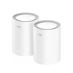 Cudy Pack de 2 Systèmes WiFi Mesh 7 Gigabit Dual Band BE3600 - Vitesse jusqu'à 1000Mbps - 3 Ports - Antennes Internes - Couleur