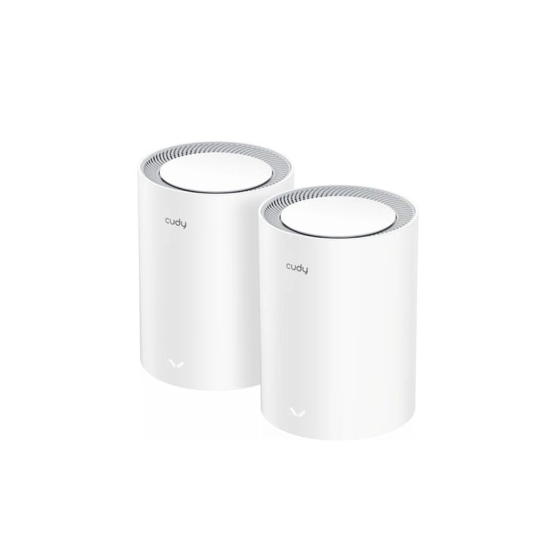 Cudy Pack de 2 Sistemas WiFi Mesh 7 Gigabit Dual Band BE3600 - Velocidad hasta 1000Mbps - 3 Puertos - Antenas Internas - Color