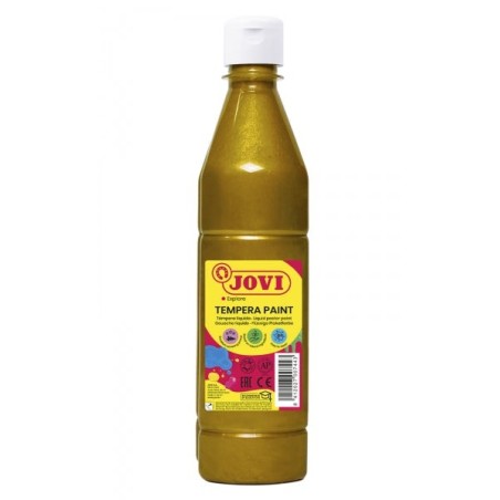 Jovi Tempera Paint Tempera Liquida 500ml - Base Agua - Lista para Usar - Alto Poder Cubriente - Secado Rapido - Excelente