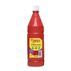 Jovi Tempera Paint Tempera Liquida 1000ml - Base Agua - Lista para Usar - Alto Poder Cubriente - Secado Rapido - Excelente