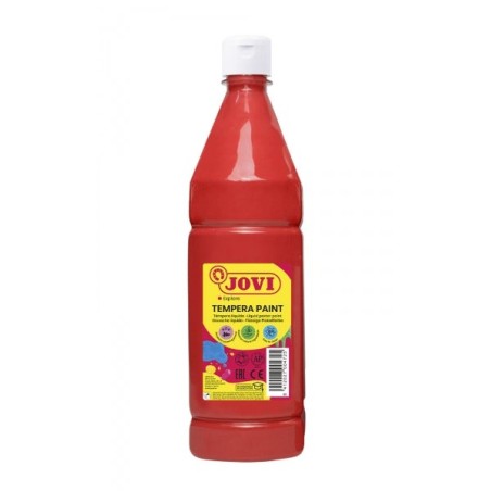 Jovi Tempera Paint Peinture Tempera Liquide 1000ml - Base Eau - Prête à l'Emploi - Haut Pouvoir Couvrant - Séchage Rapide