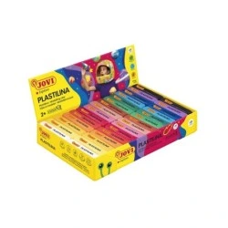 Jovi Display of 30 Modelling Clay Blocks 50gr - 100% Plant-Based - Highly Mouldable - Does Not Dry Out - Mixable Colours