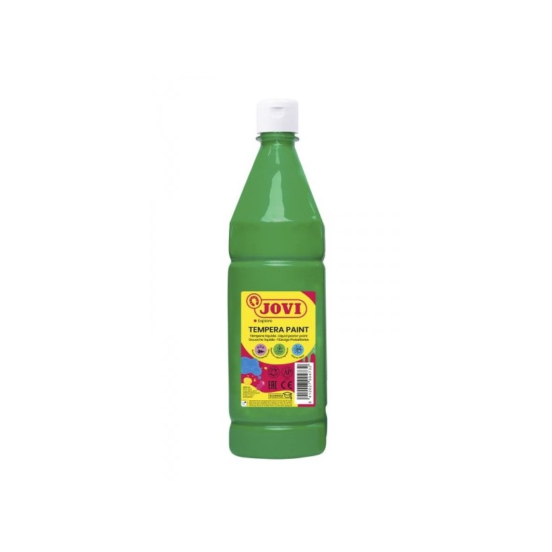Jovi Tempera Paint Liquid Tempera 1000ml - Water-Based - Ready to Use - High Covering Power - Fast Drying - Excellent Yield