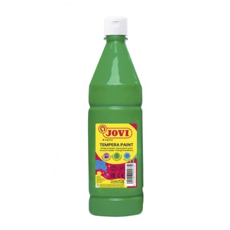 Jovi Tempera Paint Liquid Tempera 1000ml - Water-Based - Ready to Use - High Covering Power - Fast Drying - Excellent Yield