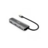 Urban Factory Hubee HUB 4 in 1- Male USB-C - Female USB-A/USB-C/HDMI - 100W PD - Metal Grey