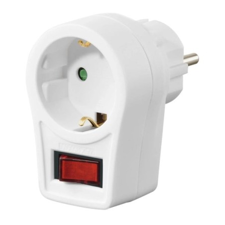 Hama Plug Adapter with Switch - Max Power 3680W - White