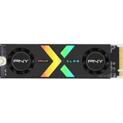 PNY CS3150 Disque SSD M.2 2TB NVMe PCIe Gen5 x4 avec Dissipateur Thermique - Éclairage RGB - Couleur Noir