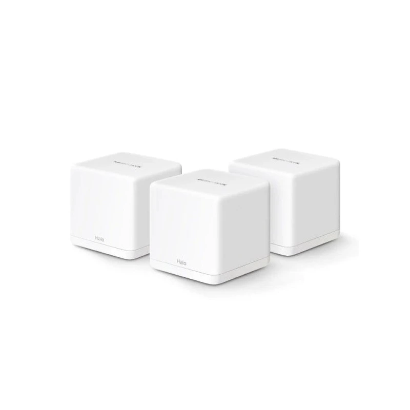 Mercusys Halo H60X Sistema Wi-Fi 6 Mesh AX1500 Doble Banda - 3 Unidades Halo - Cobertura hasta 550 m² - Color Blanco