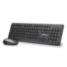 NGS Kit Teclado Sem Fios e Rato Sem Fios 1200dpi - Italiano - 12 Teclas Multimédia - Indicadores LED - Cor Preto