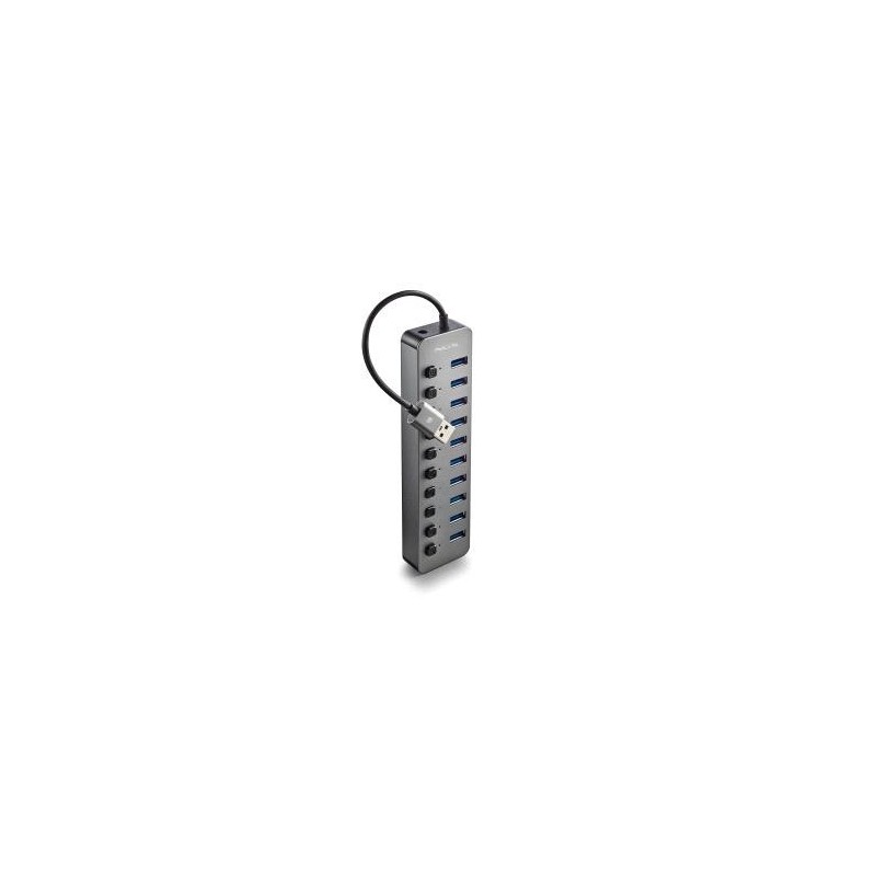 NGS IHUB10 Hub USB 3.0 - 10 Puertos USB 3.0 con Interruptores - Hasta 5Gbps
