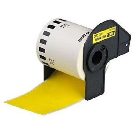 Brother DK44605 - Etiquetas removíveis genéricas de tamanho personalizado - Largura 62 mm x 30,48 metros - Texto preto sobre